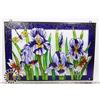 Image 1 : IRISES STAINED GLASS PURPLES