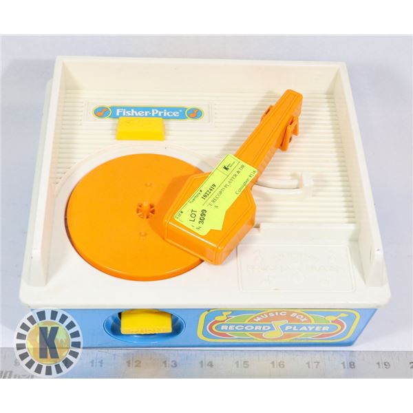 FISHER PRICE RECORD PLAYER & DR SEUSS BOOKS