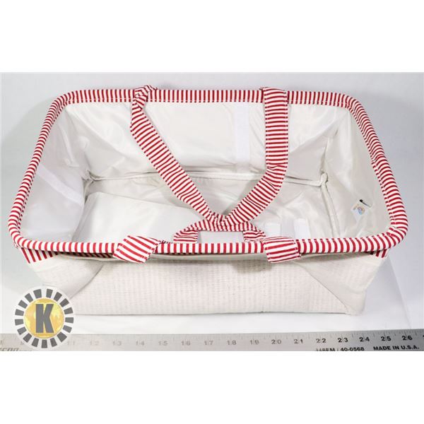 COLLAPSIBLE ORGANIZING BASKET WITH INSERTS