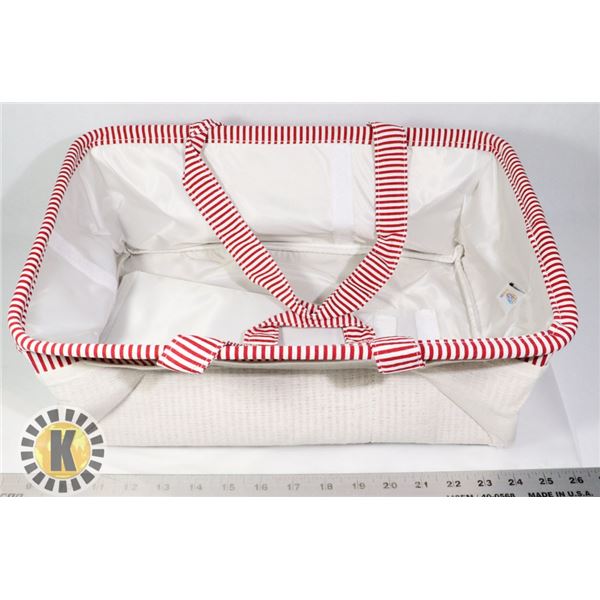 COLLAPSIBLE ORGANIZING BASKET WITH INSERTS