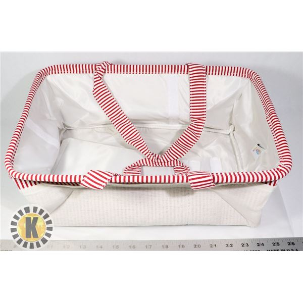 COLLAPSIBLE ORGANIZING BASKET WITH INSERTS