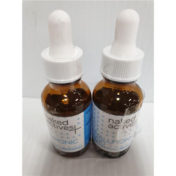 NAKED HYALURONIC ACID ANTI AGING SERUM-LOT OF 2