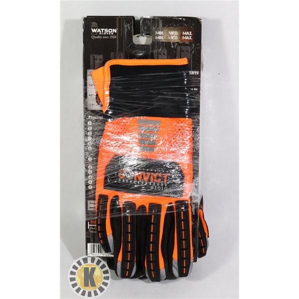 2 PAIRS OF WATSON CONVICT 1010 GLOVES SIZE SMALL