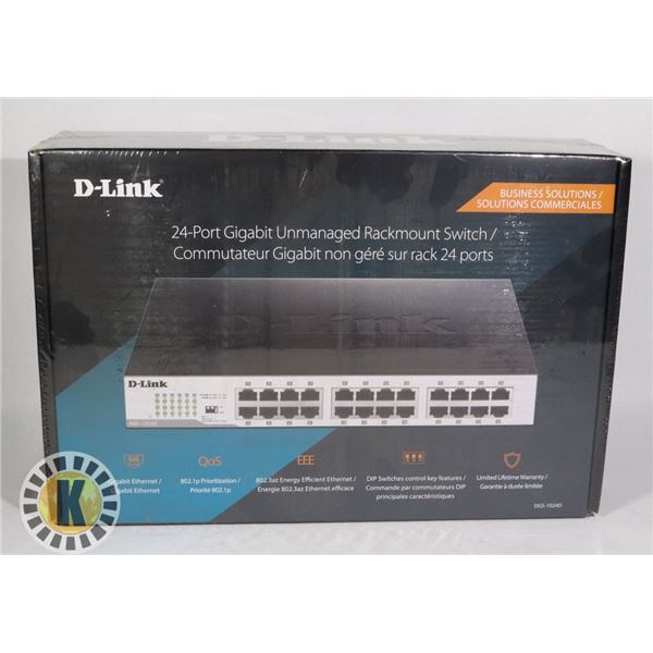 D-LINK 24 PORT GIGABIT NETWORK SWITCH
