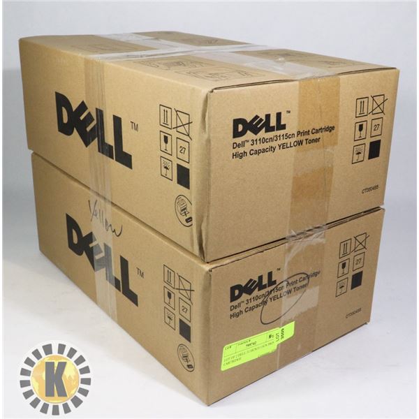 LOT OF 2 DELL 3110CN/3115CN PRINT CARTRIDGE