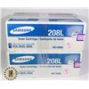Image 1 : LOT OF 2 SAMSUNG 208L TONER CARTRIDGE