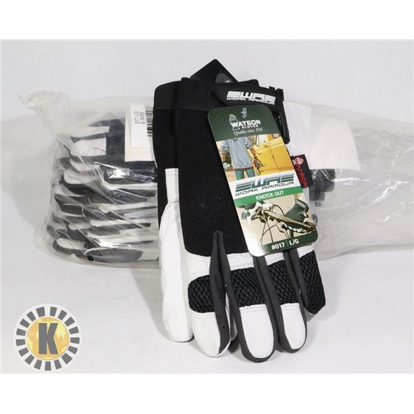 6 PAIRS OF WATSON WORK ARMOUR KNOCK OUT GLOVES