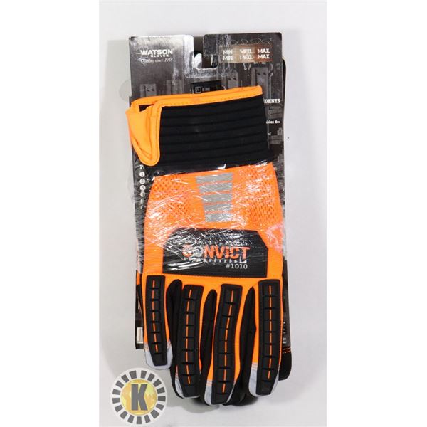 2 PAIRS OF WATSON CONVICT 1010 GLOVES SIZE XL