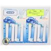 Image 1 : 8 GENERIC ORAL-B VITALITY REFILLS, SOFT BRISTLES