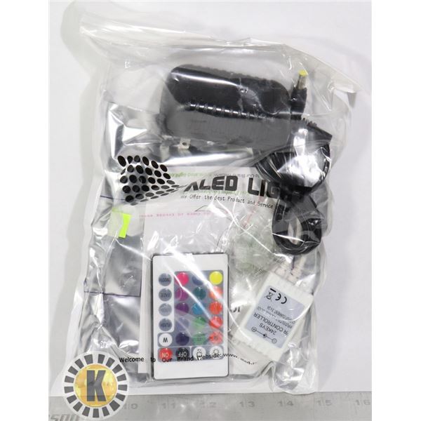 LED LIGHT STRIP WITH REMOTE AND POWER SUPPLY