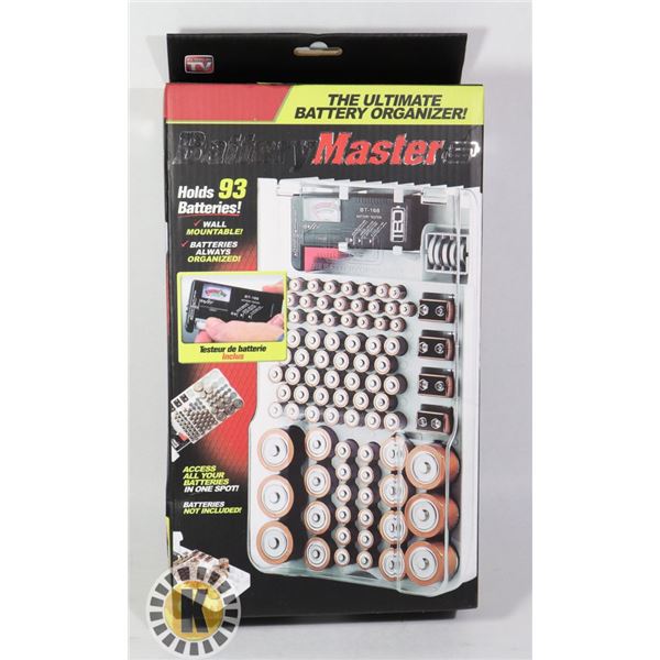 BATTERY MASTER BATTERY ORGANIZER WITH BATTERY