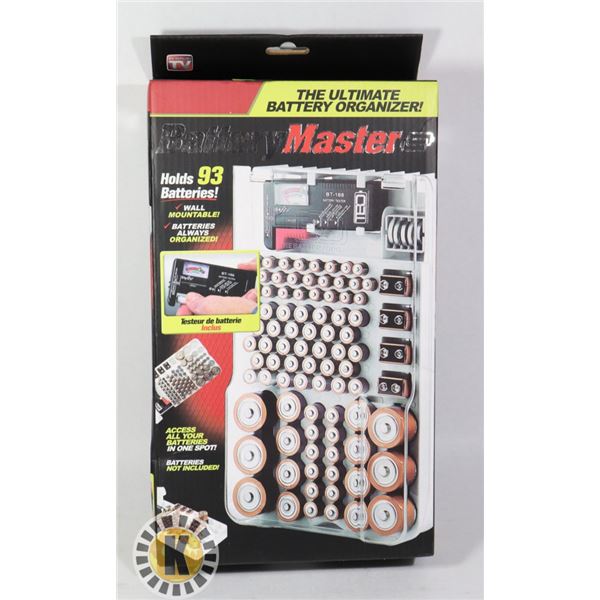 BATTERY MASTER BATTERY ORGANIZER WITH BATTERY