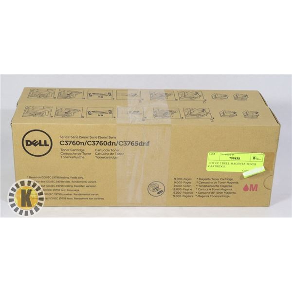 LOT OF 2 DELL MAGENTA TONER CARTRIDGE