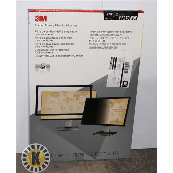 3M FRAMED PRIVACY FILTER FOR MONITORS