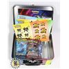 Image 1 : POKEMON TIN WITH BOOSTER PACKS, STICKERS MINI
