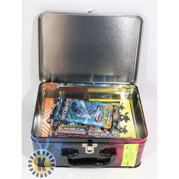 POKEMON TIN WITH BOOSTER PACKS, STICKERS MINI