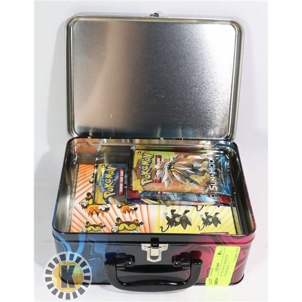 POKEMON TIN WITH BOOSTER PACKS, STICKERS MINI