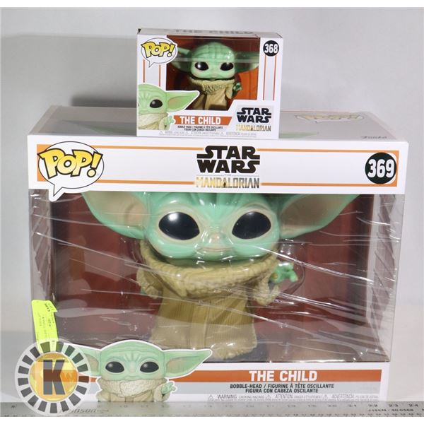 SUPER SIZE & SMALL POP STAR WARS BABY YODA