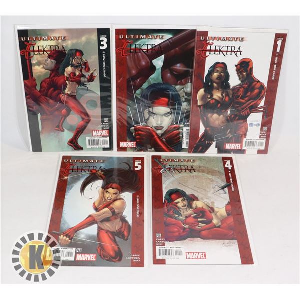 MARVEL COMICS ULTIMATE ELECTRA #1-5