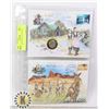 Image 1 : x2 MISC. WORLD COIN & STAMP COVERS