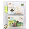 Image 1 : x2 MISC. WORLD COIN & STAMP COVERS