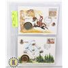Image 1 : x2 MISC. WORLD COIN & STAMP COVERS