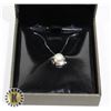 Image 1 : .925 SILVER CHAIN  AND FRESH WATER PEARL PENDANT