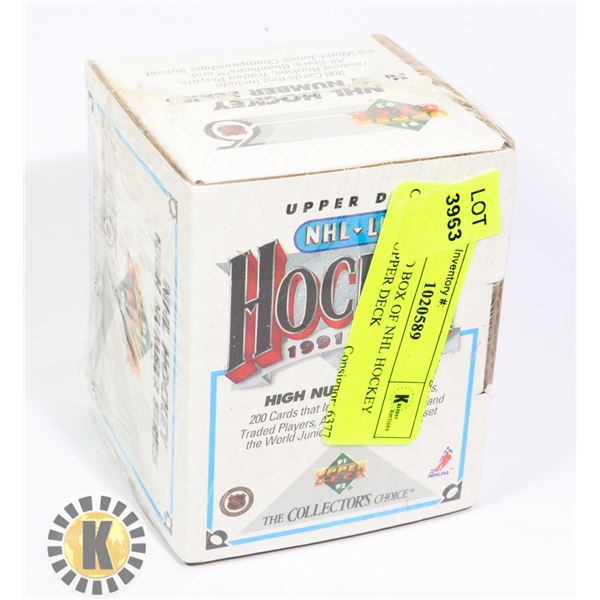 UNOPENED BOX OF NHL HOCKEY CARDS UPPER DECK