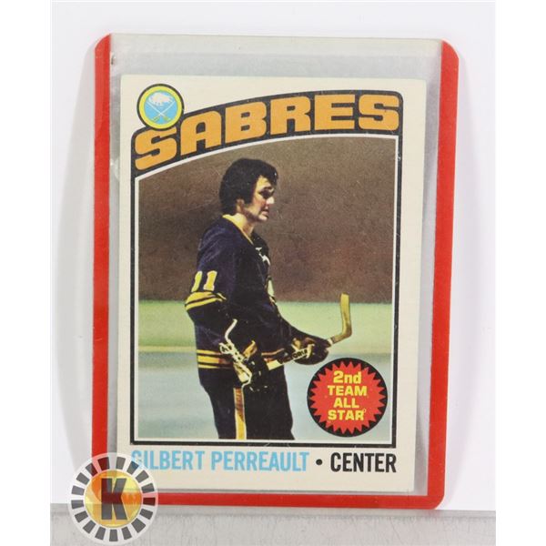 GILBERT PERREAULT SABRES HOCKEY CARD