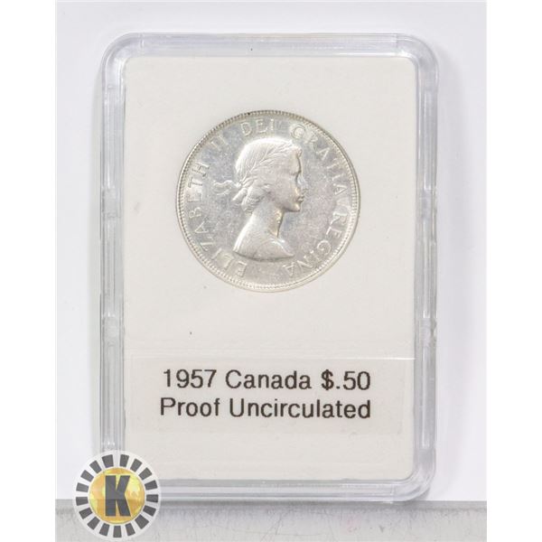 1957 CANADIAN SILVER 1/2 DOLLAR PROOF UNCIRCULATED