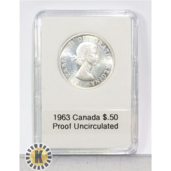 1963 CANADIAN SILVER 1/2 DOLLAR PROOF UNCIRCULATED