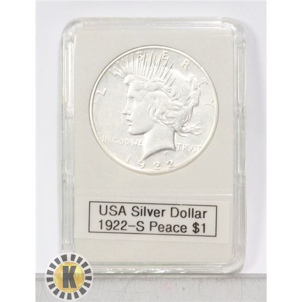 USA 1922-S SILVER DOLLAR 90% SILVER
