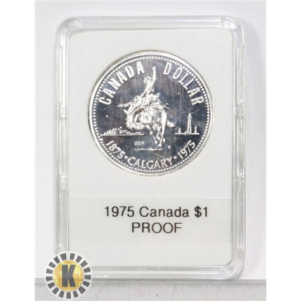 CANADIAN 1975 SILVER $1, PROOF