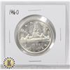 Image 1 : 1960 CANADA 80% SILVER $1 DOLLAR COIN