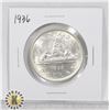 Image 1 : 1936 CANADA 80% SILVER $1 DOLLAR COIN
