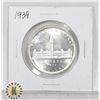 Image 1 : 1939 CANADA 80% SILVER $1 DOLLAR COIN