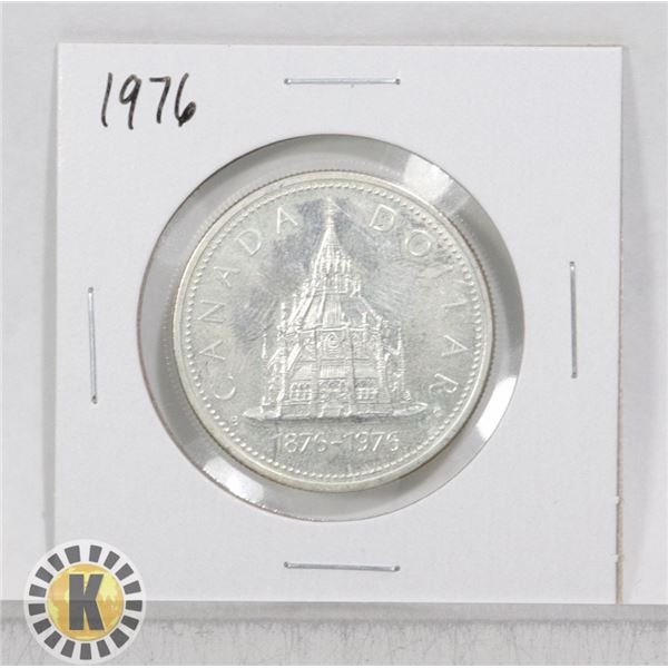 1976 CANADA 50% SILVER $1 DOLLAR COIN