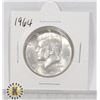 Image 1 : 1964 SILVER USA KENNEDY HALF DOLLAR, BU