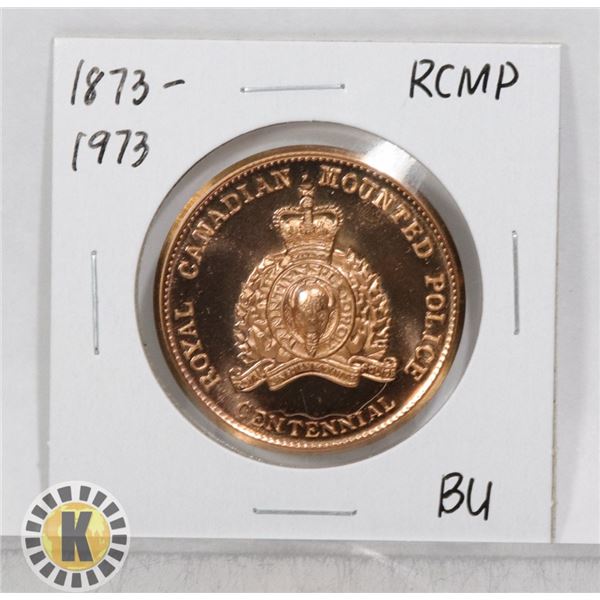 1873-1973 RCMP BRONZE MEDALLION, BU