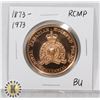 Image 1 : 1873-1973 RCMP BRONZE MEDALLION, BU
