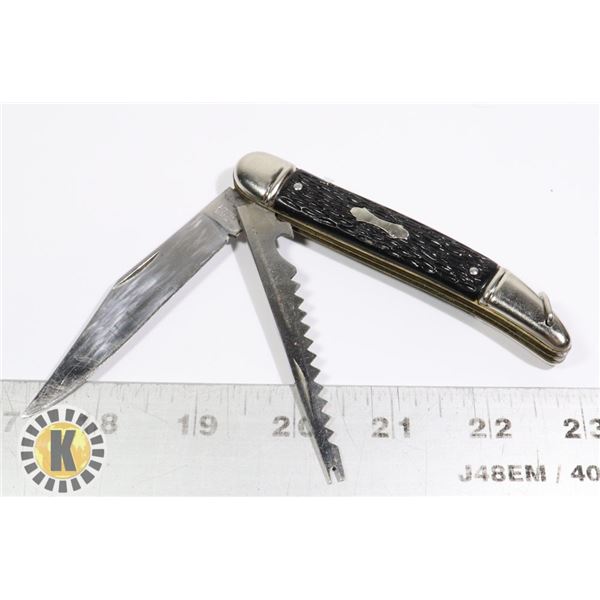 BLACK AND SILVER JACKNIFE MADE IN GERMANY