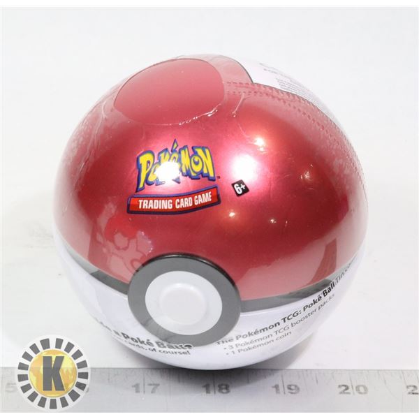 POKE BALL WITH x3 BOOSTER PACKS & COIN NEW