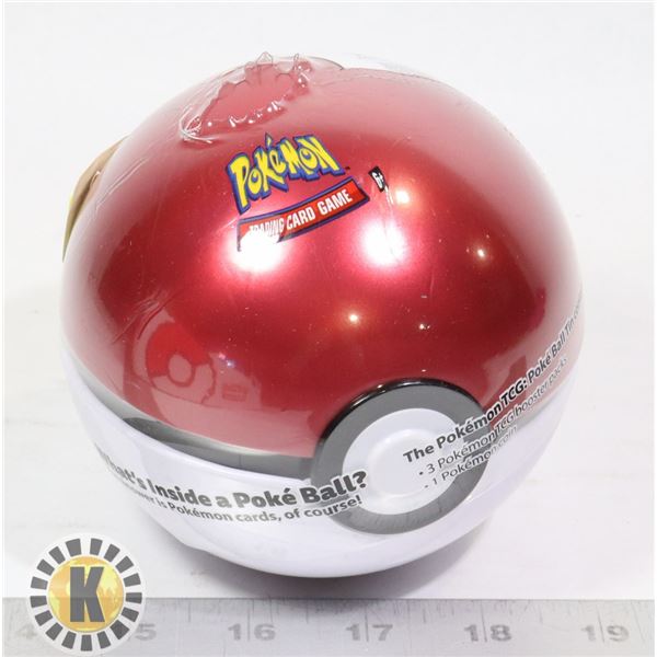 POKE BALL WITH x3 BOOSTER PACKS & COIN NEW