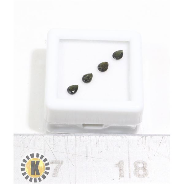 x4 GENUINE TOURMALINE GEMSTONES