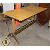 Image 1 : LIGHT COLOR WOOD DRAFTING TABLE