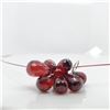 Image 1 : 10K WHITE GOLD GARNET(27CT)  NECKLACE