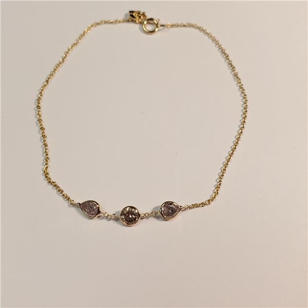 14K YELLOW GOLD PINK DIAMOND(0.5CT,I1-I3) DIAMOND