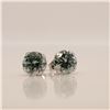 Image 1 : 10K WHITE GOLD MOISSANITE(1.5CT) EARRINGS