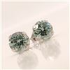 Image 3 : 10K WHITE GOLD MOISSANITE(1.5CT) EARRINGS