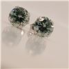 Image 4 : 10K WHITE GOLD MOISSANITE(1.5CT) EARRINGS